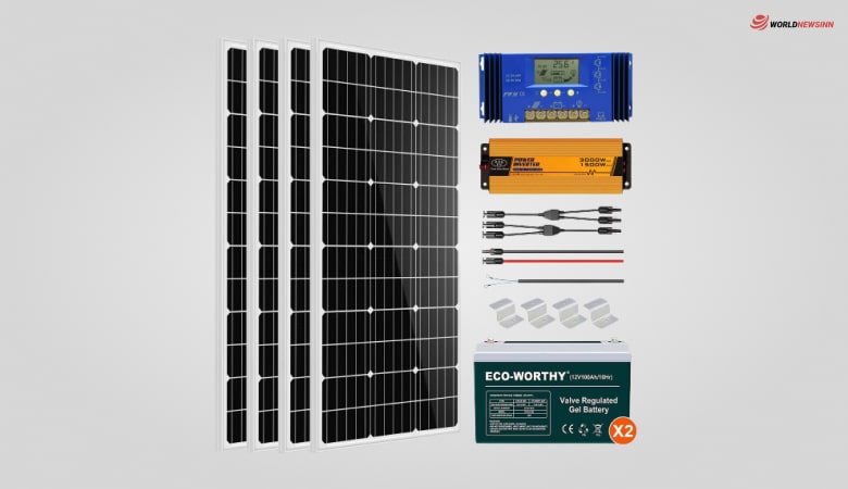 ECO-WORTHY 400W 24V Complete Solar Panel Kit 