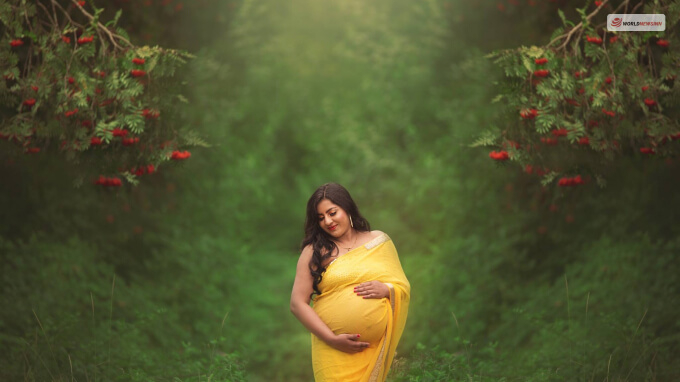 Best 10 Pregnancy Photoshoot In Saree - Maternity Shoot Ideas In Saree