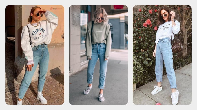 Baggy Sweatshirt With Jeans