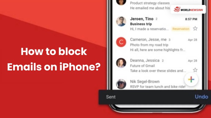 how to block emails on iPhone