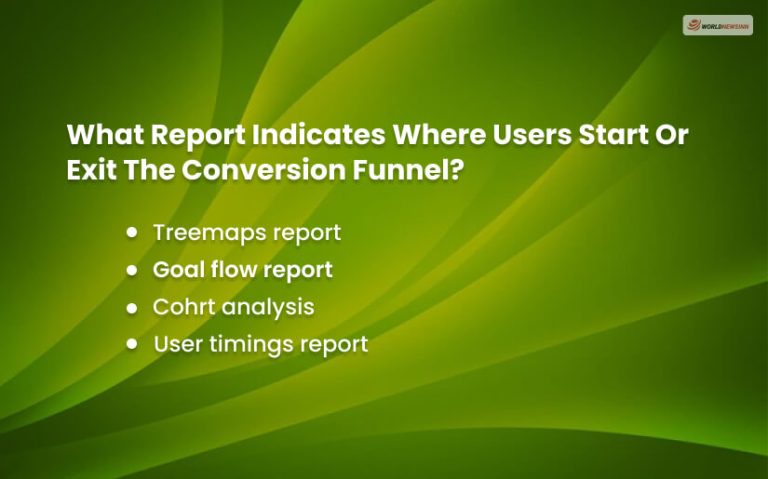 What Report Indicates Where Users Start Or Exit The Conversion Funnel